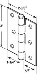 Prime-Line 3 in. L Black Replacement Screen Hinge 2 pk