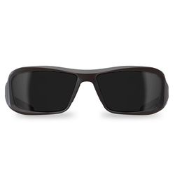 Edge Eyewear Brazeau Anti-Fog Wraparound Safety Glasses Smoke Lens Black Frame 1 pc