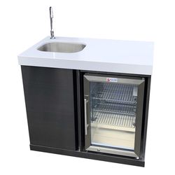 Mont Alpi Grill Cabinet Stainless Steel 35 in. H X 38 in. W X 23 in. L