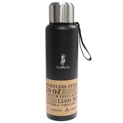 Aquapelli 50 oz Midnight Black BPA Free Vacuum Insulated Bottle