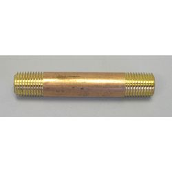 Campbell 1-1/4 in. MPT X 1-1/4 in. D MPT Brass Pipe Nipple 2 in. L