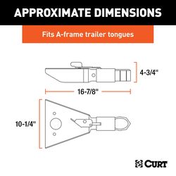 Curt 12500 lb. cap. 2.31 in. Frame Coupler