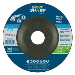 Stay Sharp 4-1/2 in. D X 7/8 in. X 1/8 in. thick Grinding Wheel 1 pc