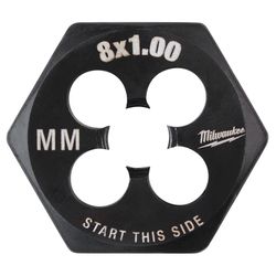 Milwaukee Metric M8X1.0 mm Hex Threading Die