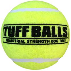 Petsport Tuff Ball For Dog Green Polyster/Rubber Ball Dog Toy 1 pk