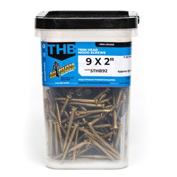 Big Timber No. 9 Sizes X 2 in. L Star Bronze Deep Wood Screws 640 pk