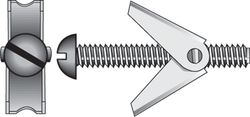 HILLMAN 1/4 in. D X 3 in. L Round Zinc-Plated Steel Toggle Bolt 1 pk