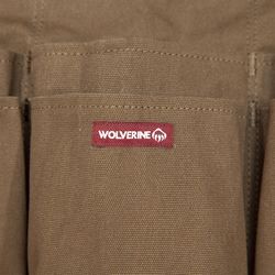 Wolverine Heavy Duty 6 pocket Cotton Waist Apron Chestnut 1 pk