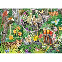 Cobble Hill Rainforest Magic Jigsaw Puzzle Cardboard 350 pc