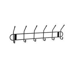 Spectrum 20 in. L Black Steel Hook Rack 1 pk