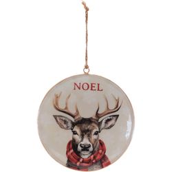 Good Tidings Multicolor Deer Ornament 6 in.