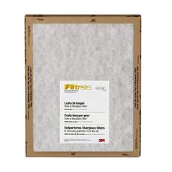 Filtrete 16 in. W X 25 in. H X 1 in. Synthetic 2 MERV Flat Panel Filter 2 pk