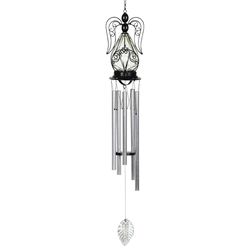 Exhart WindyWing Multicolored Glass/Metal 47.5 in. H X 5.5 in. L X 4.5 in. W Angel Fifteen LED Light