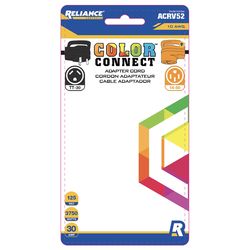Reliance Controls Color Connect 10/3 SJTW 120 V 12 in. L Adapter Cord
