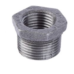 STZ Industries 2 in. MIP X 1/2 in. D FIP Black Malleable Iron Hex Bushing