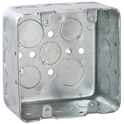 Raco 30-5/16 cu in Square Metal 2 gang Junction Box Gray