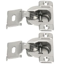 Laurey 2 in. W X 5 in. L Chrome Steel Cabinet Hinge 2 pk