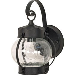 Nuvo Textured Black Switch Incandescent Lantern Fixture