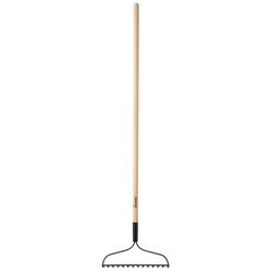 Home Plus 54 in. 14 Tine Steel Bow Rake Wood Handle