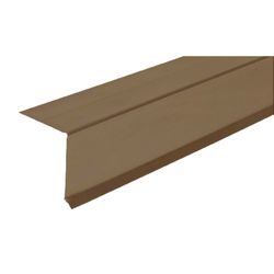 Amerimax 1.5 in. W X 10 ft. L Galvanized Steel Drip Edge Flashing Brown