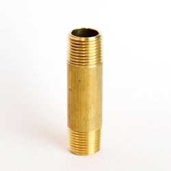 ATC 1/2 in. MPT X 1/2 in. D MPT Yellow Brass Nipple 3 in. L
