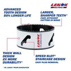 LENOX Speed Slot 4-1/2 in. Bi-Metal Hole Saw