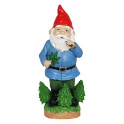 WindyWings Multicolored Resin 12.5 in. H X 5.5 in. L X 5 in. W Good Time Nugg Gnome Smoking Marijuan