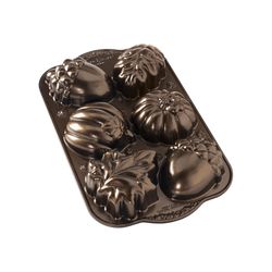 Nordic Ware 7 in. W X 12 in. L Autumn Treats Cakelet Pan Brown 1 pc