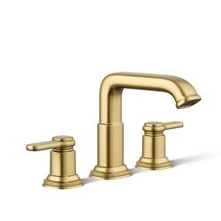 Kohler Envelu Brass Modern Widespread Bathroom Sink Faucet 8 in.