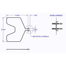 Range Kleen Stainless Steel Oven Replacement Element 17.5 in. W X 18 in. L