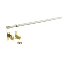 Kenney White Traditional/Transitional Sash Rod 28 in. L X 48 in. L