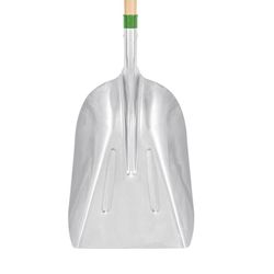Truper 45 in. Aluminum Scoop Transfer Shovel Wood Handle