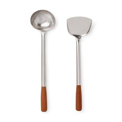 Fox Run Stainless Steel/Wood Chuan & Hoak
