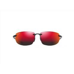 Maui Jim Hookipa Universal Fit Sunglasses Unisex Matte Black Frame Hawaii Lava Lens Polarized