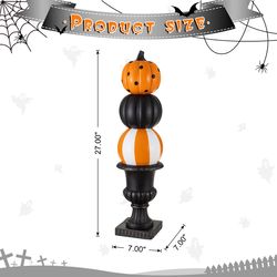 Glitzhome Stacked Pumpkin Porch Decor 1 pc