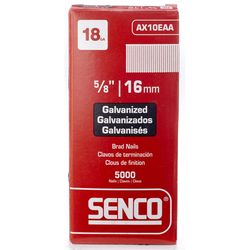 Senco 18 Ga. X 5/8 in. L Galvanized Steel Brad Nails 5000 pk