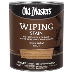 Old Masters Semi-Transparent Natural Walnut Oil-Based Wiping Stain 1 qt