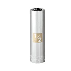 Craftsman 1/2 in. S X 3/8 in. drive S SAE 12 Point Deep Socket 1 pc