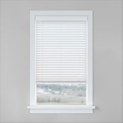 LEVOLOR Basics Faux Wood 2 in. Blinds 29 in. W X 64 in. H White Cordless