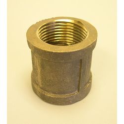 Campbell 1-1/2 in. FPT X 1-1/2 in. D FPT Red Brass Reducing Coupling