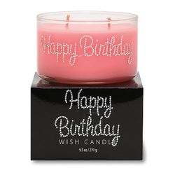 Primal Elements Pink Happy Birthday Scent Wish Candle/Gift Box
