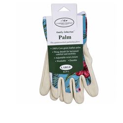 Garden Works L Leather Cream Gardening Gloves