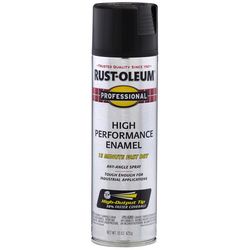 Rust-Oleum Professional Flat Black Spray Paint 15 oz