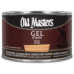 Old Masters Semi-Transparent Pecan Oil-Based Alkyd Gel Stain 1 pt