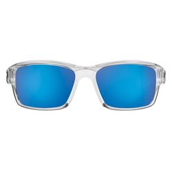 Flying Fisherman Cove Sunglasses Unisex Crystal Frame Smoke Blue Mirror Lens Polarized
