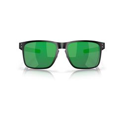 Oakley Holbrook Sunglasses Unisex Matte Black Frame Jade Iridium Lens