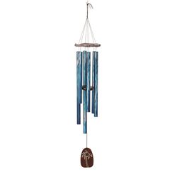 Woodstock Chimes Blue Aluminum/Wood 40 in. Wind Chime