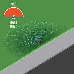 Orbit 2 in. H Half-Circle Sprinkler Spray Head