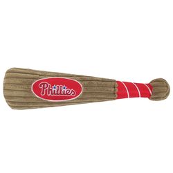 Pets First MLB For Dog Brown Plush Philadelphia Phillies Dog Toy 1 pk