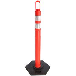 Mr. Chain 47.5 in. Round Orange Delineator Post 6 pk